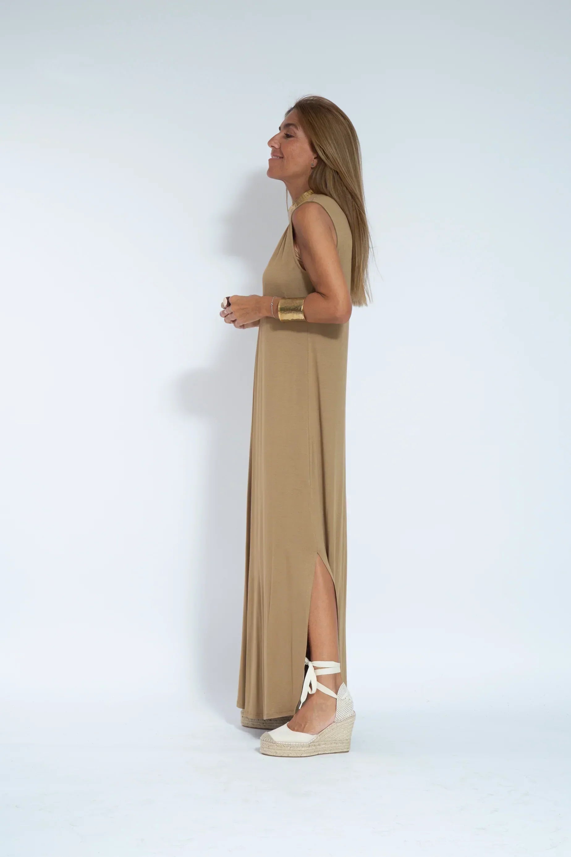 Carmela | Elegant Maxi Dress with Matching Cardigan