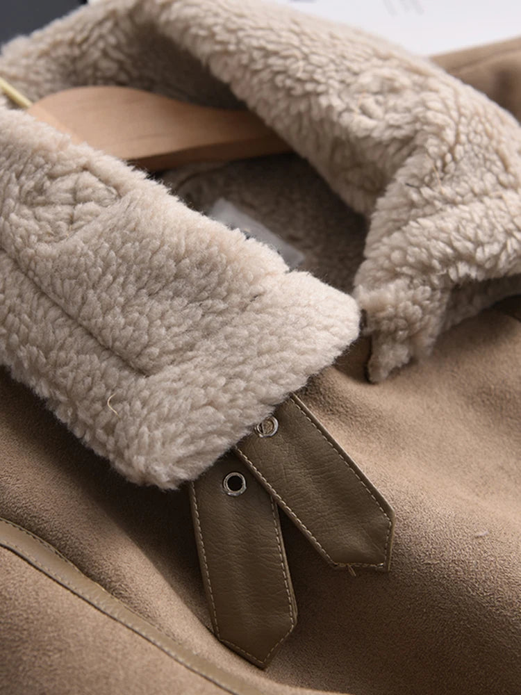 Nova Suede Winter Coat | Luxury & Warm Design for Elegant Winters