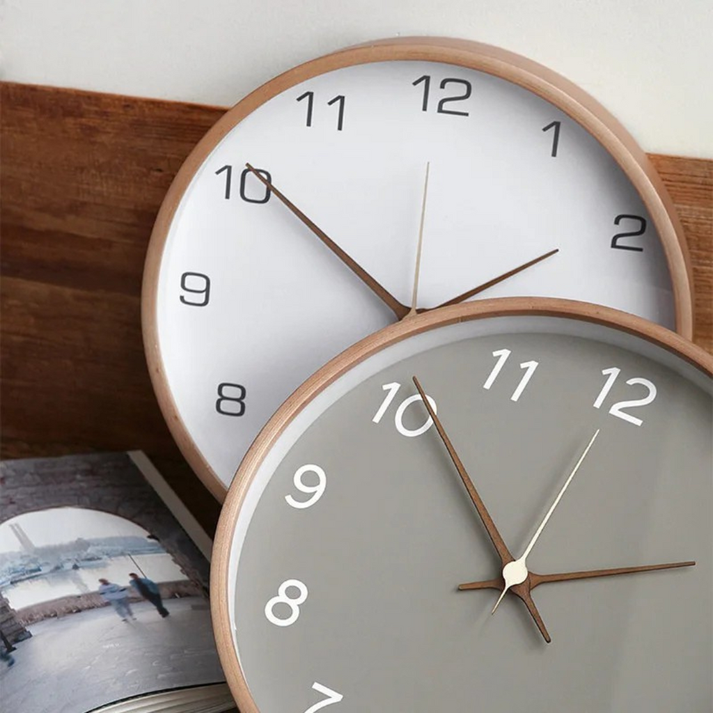Transcend - Elegant Modern Wooden Wall Clock for a Stylish Interior