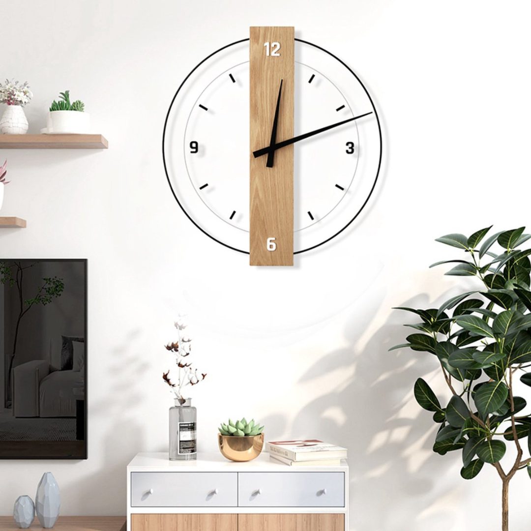 Aurra – Quiet Large Wall Clock for an Elegant Living Room Decor