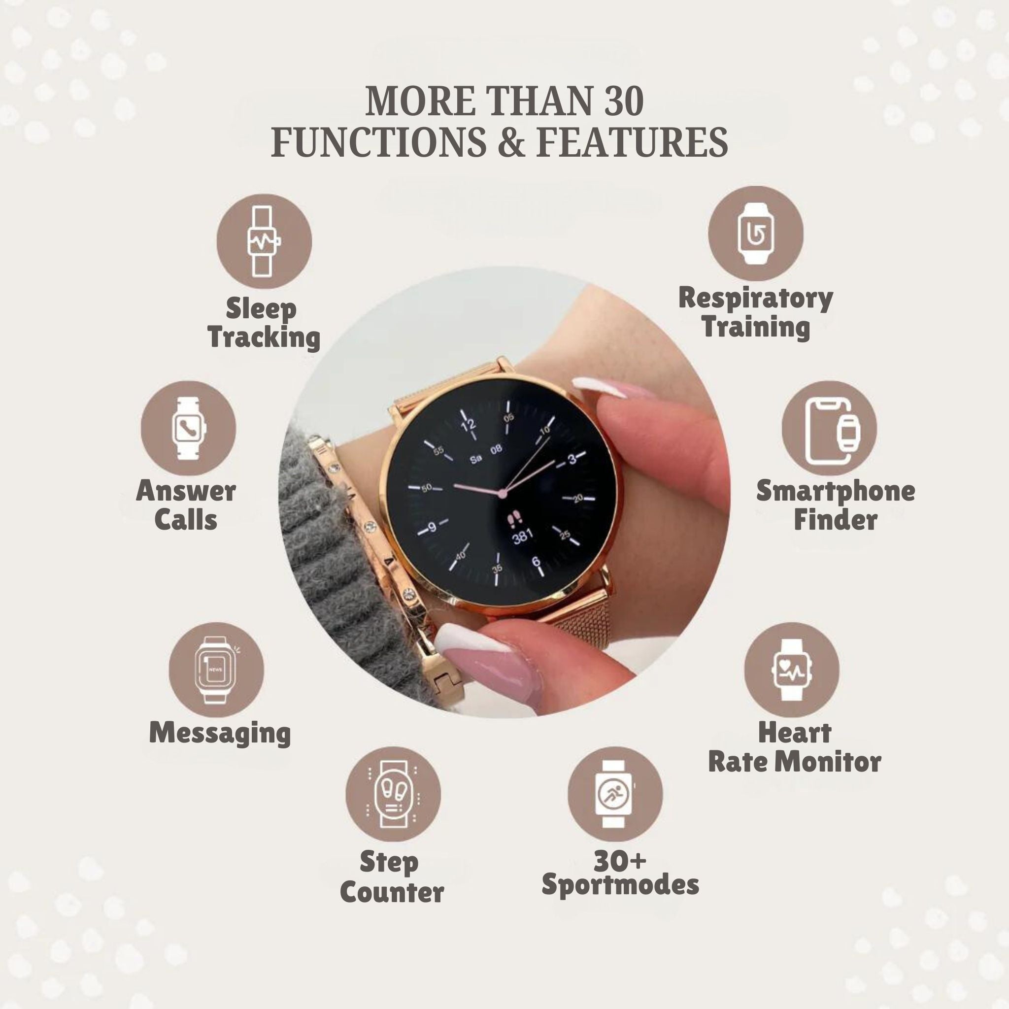 Lumea Smartwatch with Touch Screen – Modern Style and Elegant Design