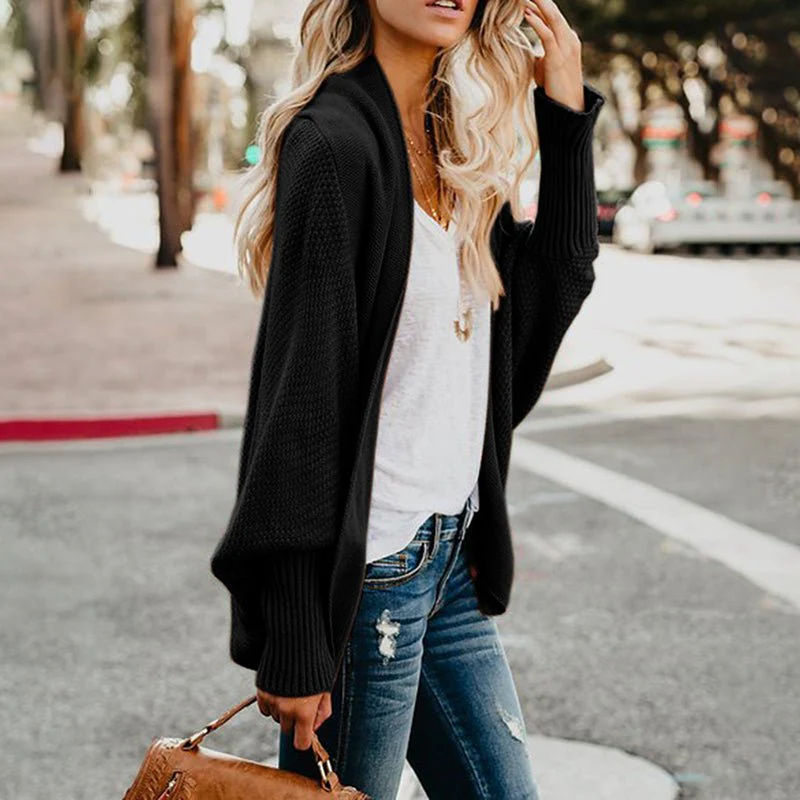 Women's Open-Front Knit Cardigan - Cozy, Lightweight Everyday Layer