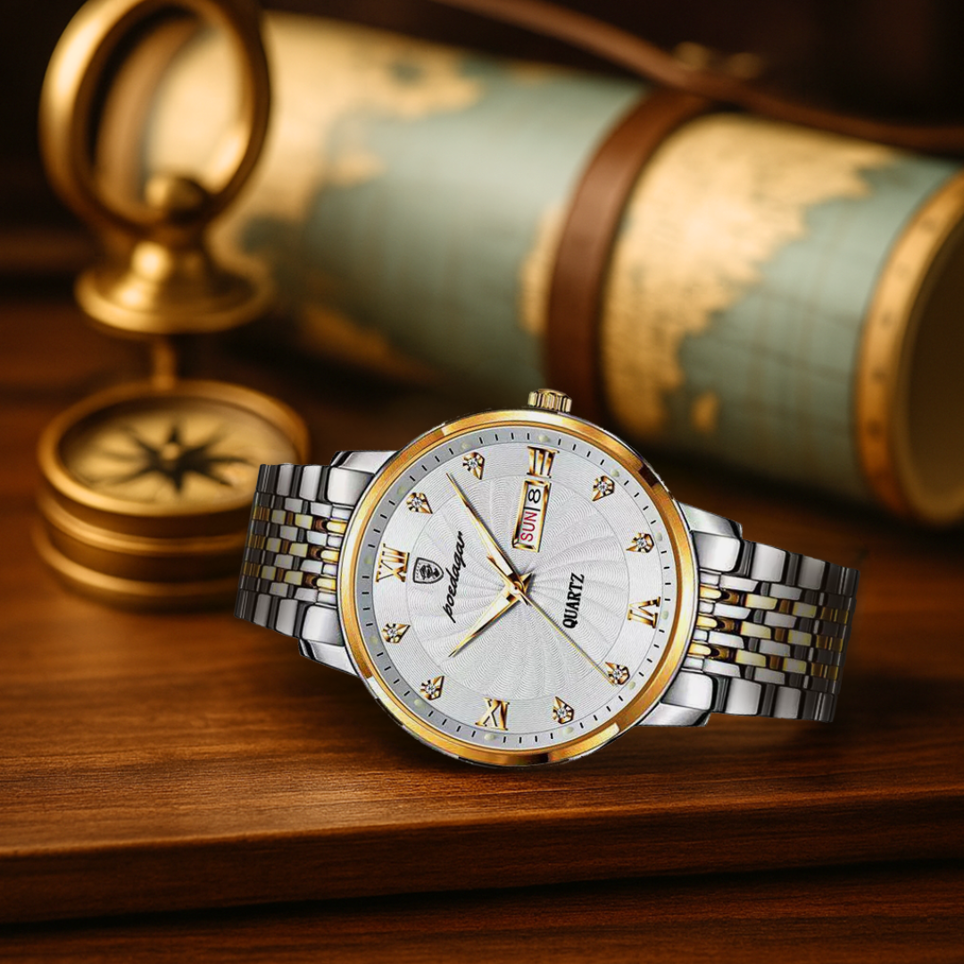 Sparkling Crystal Watch with Built-in Light