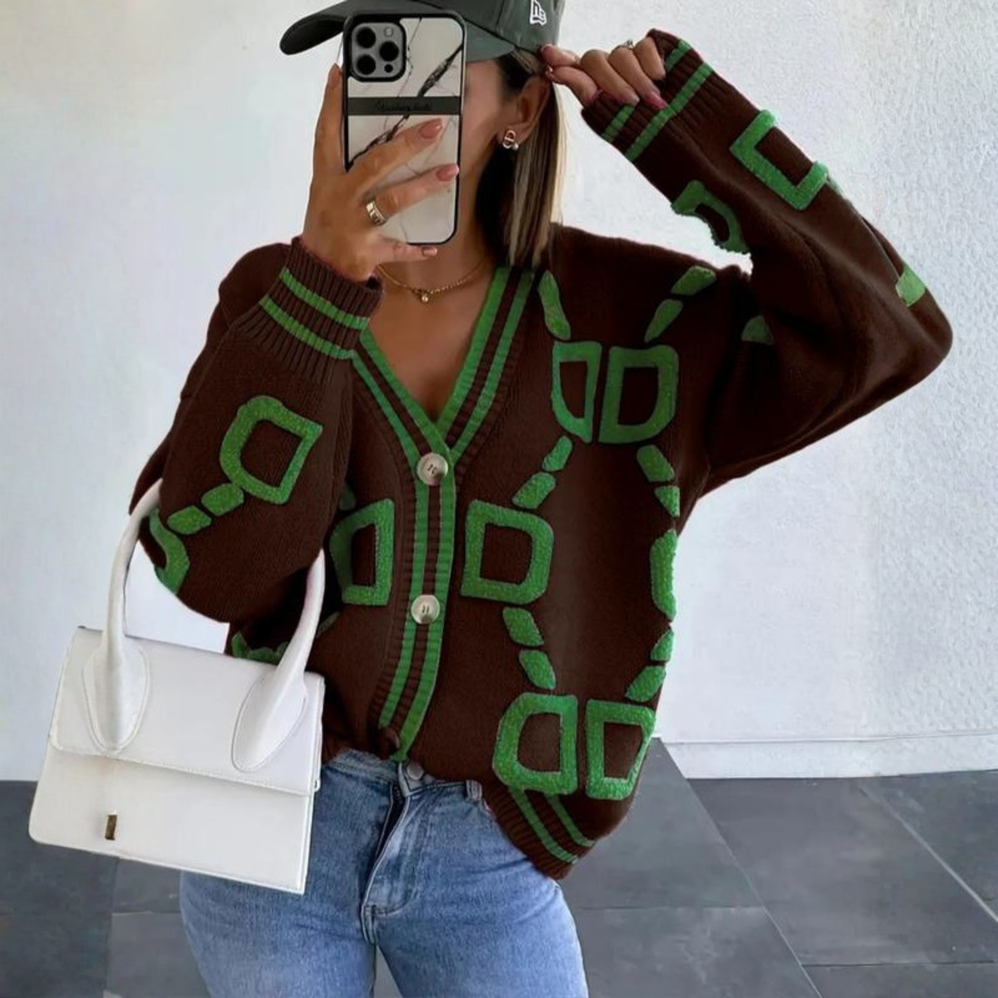 Elegant Button-Down Long-Sleeve Cardigan