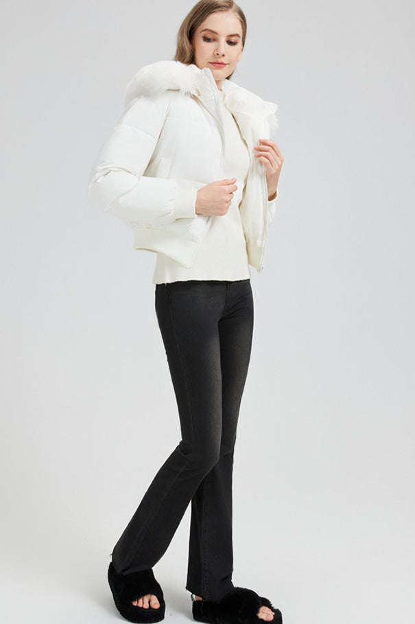 Short Waist Slim Puffer Coat - Stylish & Cozy Winter Outerwear