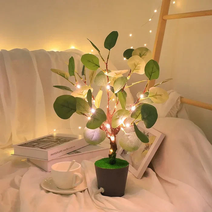 FestiGlow - Glowing Christmas Tree LED Candle with Decorative Pot for Festive Moods