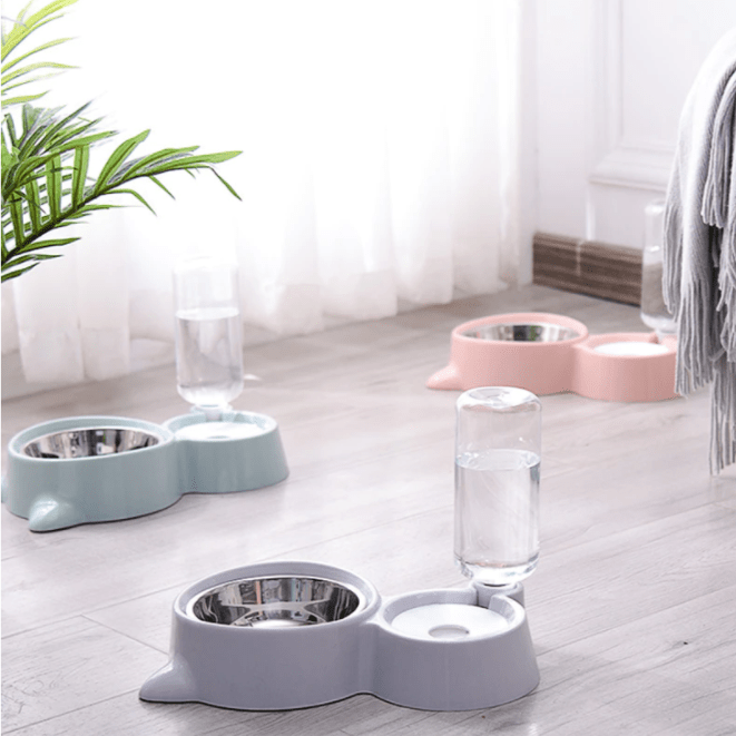 Food Bowl 2-in-1 for Cat and Dog - Double-Sided Feeding Bowl for Comfort and Convenience