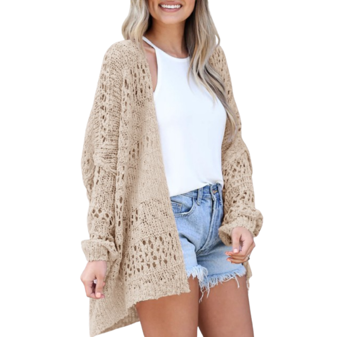 Lightweight Oversized Boho Summer Cardigan – Effortless, Airy Layering for Warm Weather