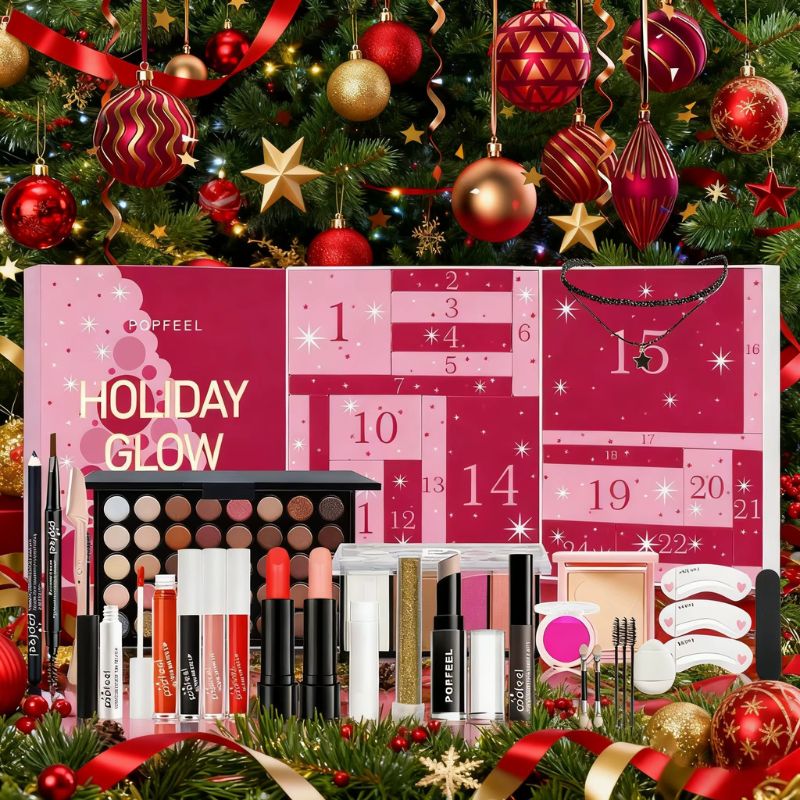 LuxeCharm Makeup Advent Calendar - The Perfect Gift Box for Beauty Enthusiasts