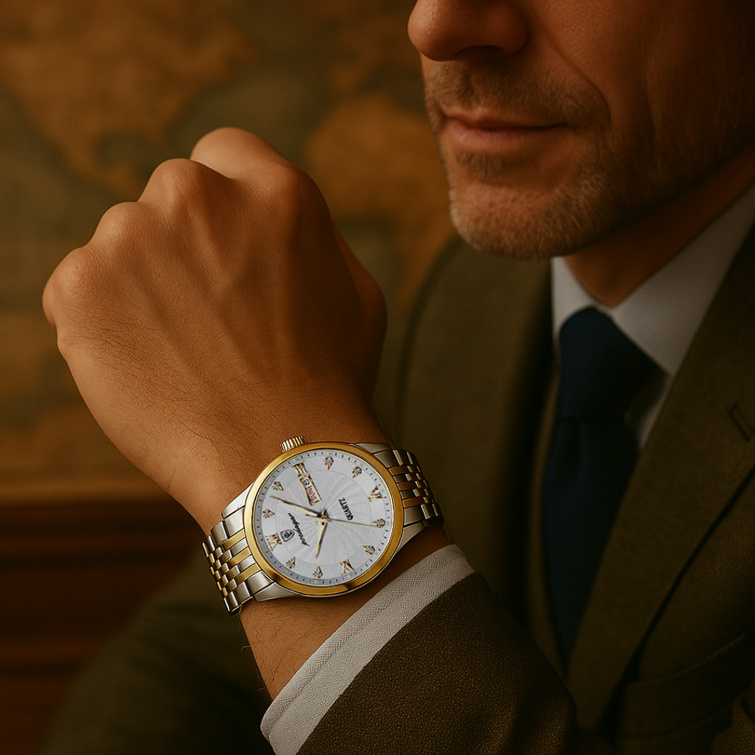 Sparkling Crystal Watch with Built-in Light