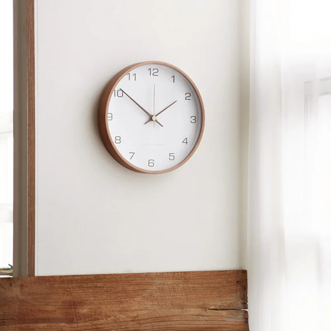 Transcend - Elegant Modern Wooden Wall Clock for a Stylish Interior