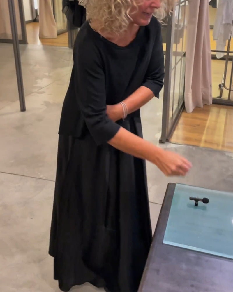 Solid Color Strapless Dress Set with Removable Strap Tops for an Elegant and Trendy Look