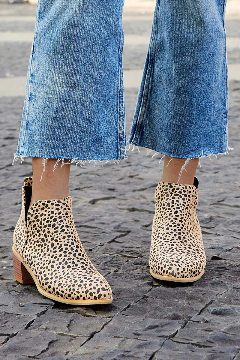 Trendy and stylish printed ankle boots