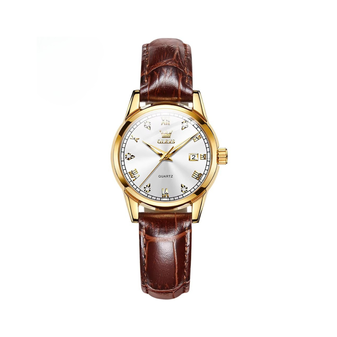 Elegant Couple Watch with Business Style and Quartz Analog Movement
