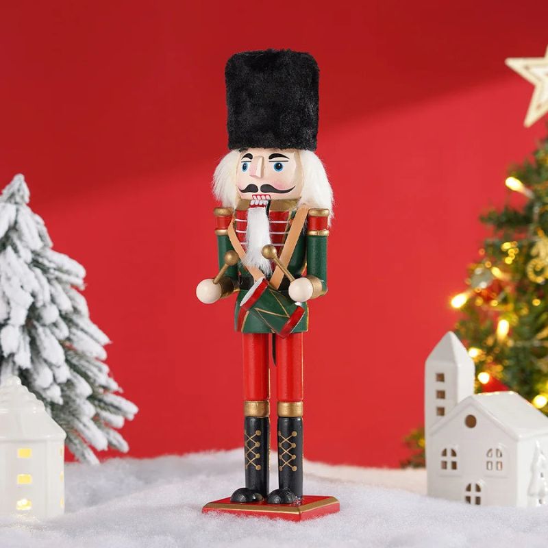 CheerSoldier - Charming Nutcracker Soldier Figure for Elegant Home Decor