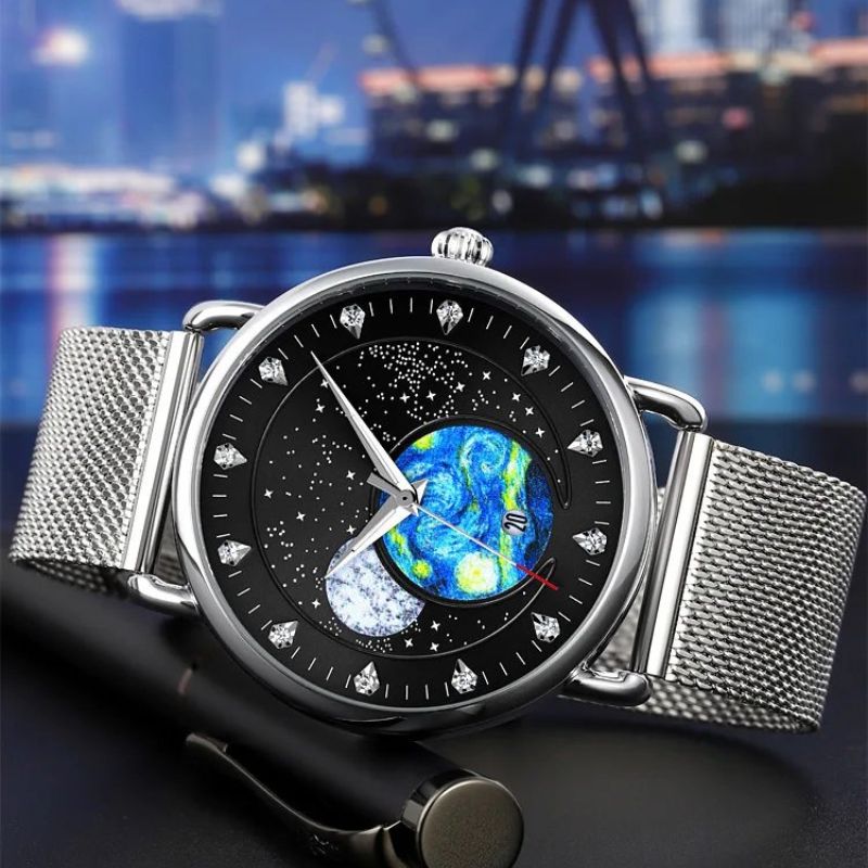 Elegant and Sophisticated Lunar Shine Mechanical Watch