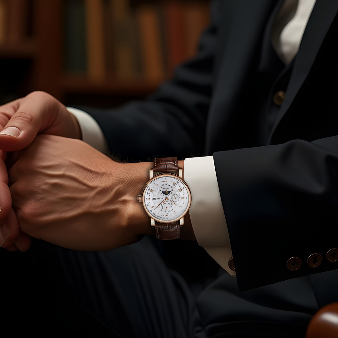 Luxury Leather Automatic Watch