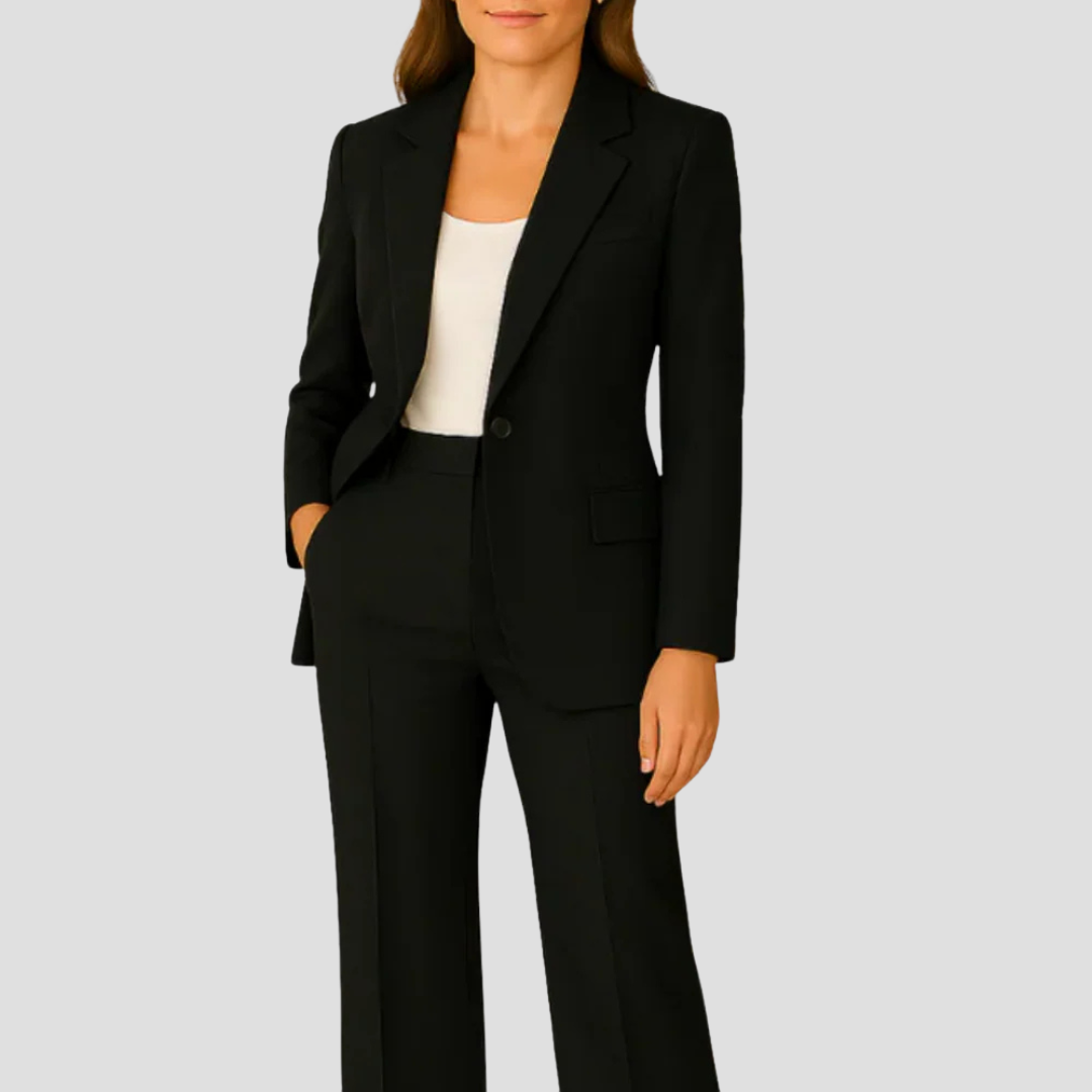 Evelyn | Women's Tailoring Set with Long Blazer - Perfect for Stylish Business Looks