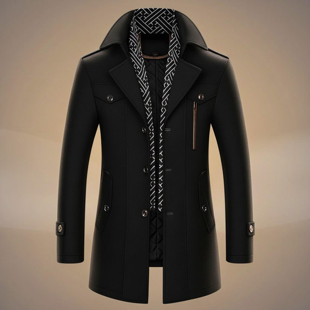Kensworth Legacy Pure Wool Coat for an Elegant and Warm Style