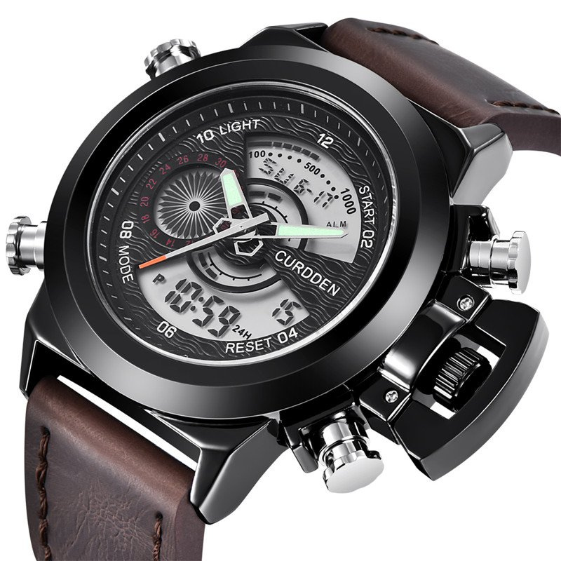 Double Time Zone Chronograph Watch – Elegant and Refined Functionality