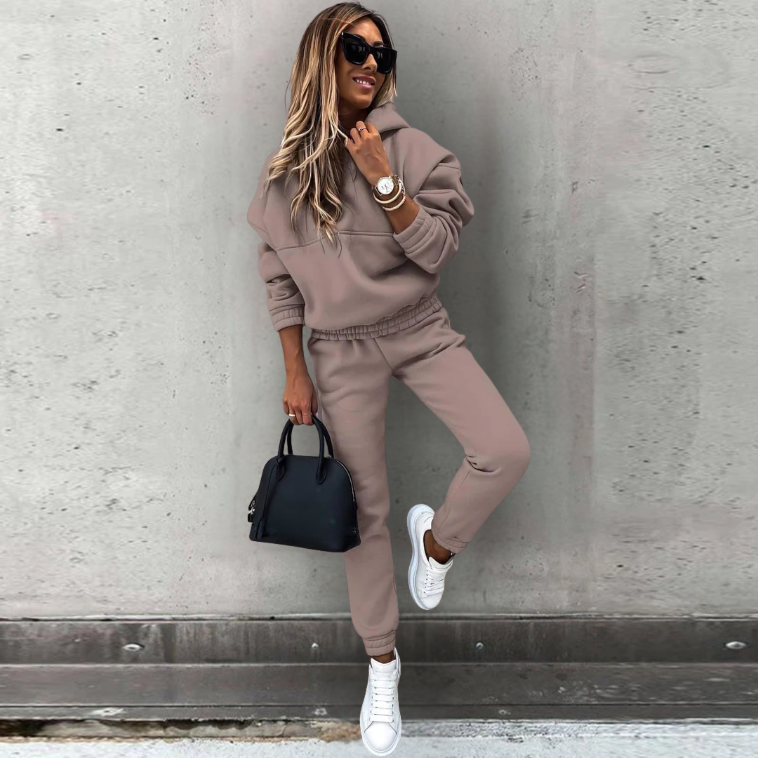 Natalie | Women's Tight Hooded Sweatshirt and Joggers Set
