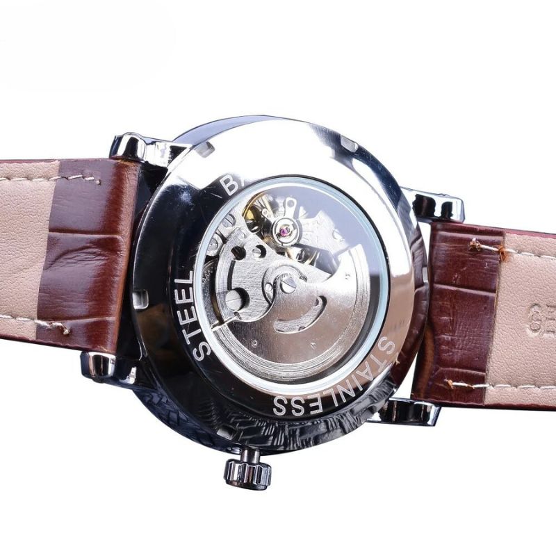 Luxury Genuine Leather Automatic Watch – Elegance and Sophistication on the Wrist