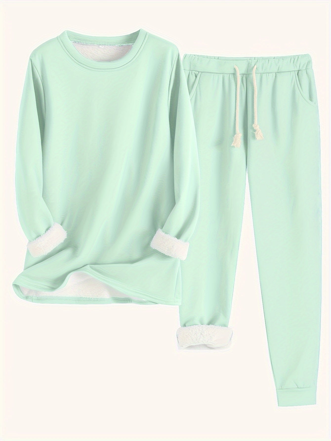 Two-Piece Relaxed and Comfortable Loungewear Set for Home