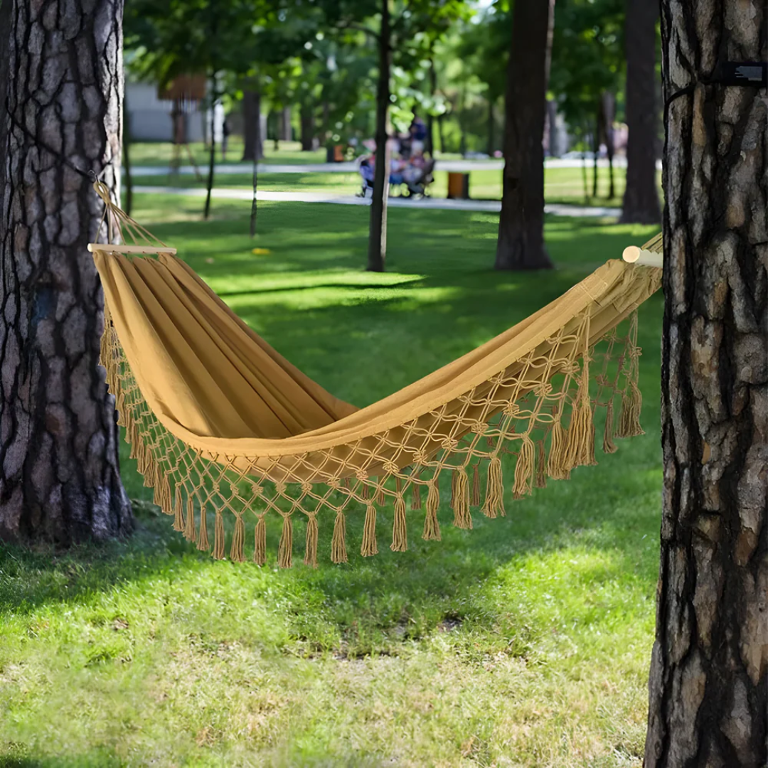 Velri - Luxe Comfortable Boho Cotton Hammock for Ultimate Relaxation
