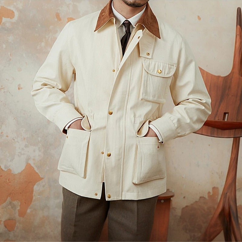 Fishbone Pattern Knit Jacket for a Chic and Trendy Style