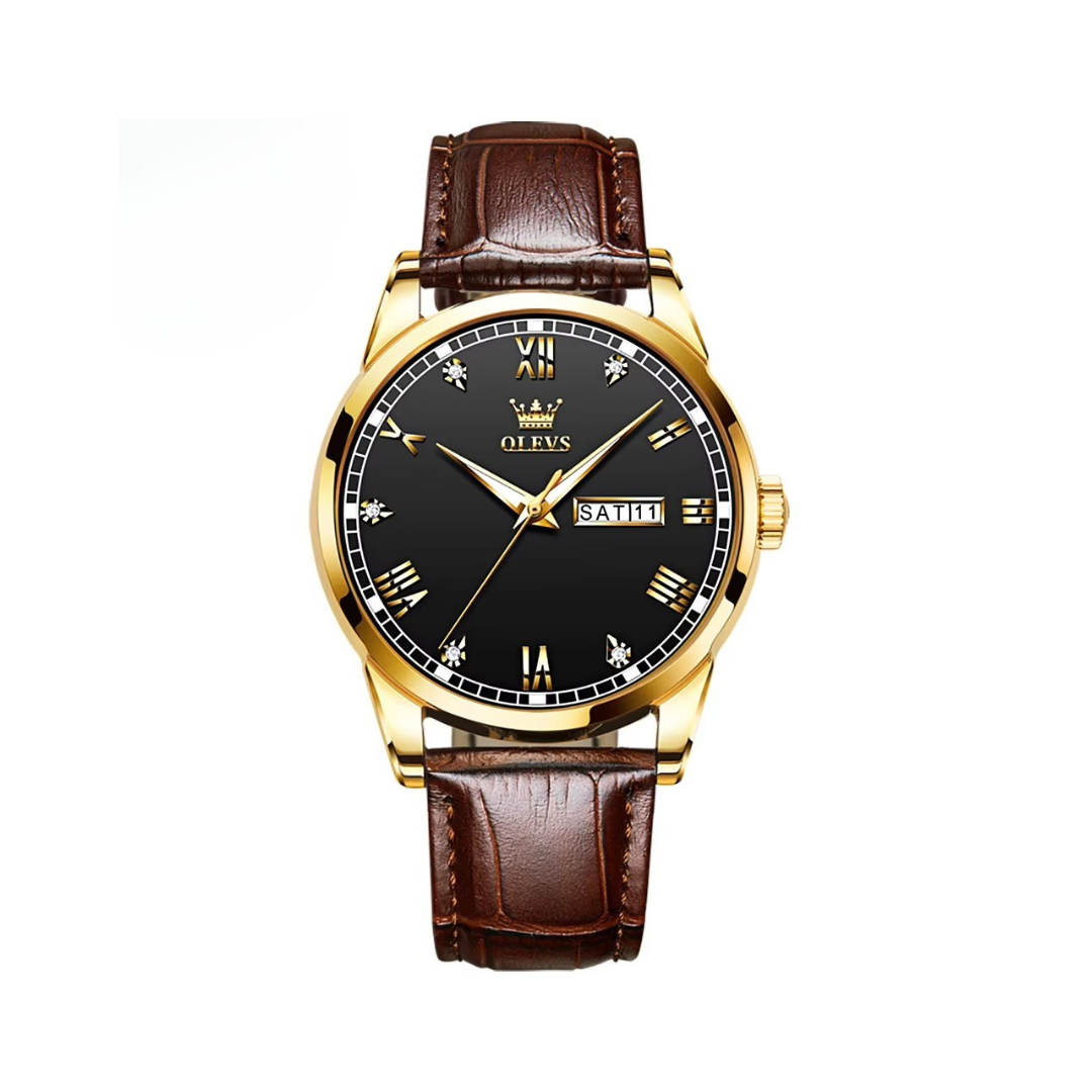 Elegant Couple Watch with Business Style and Quartz Analog Movement