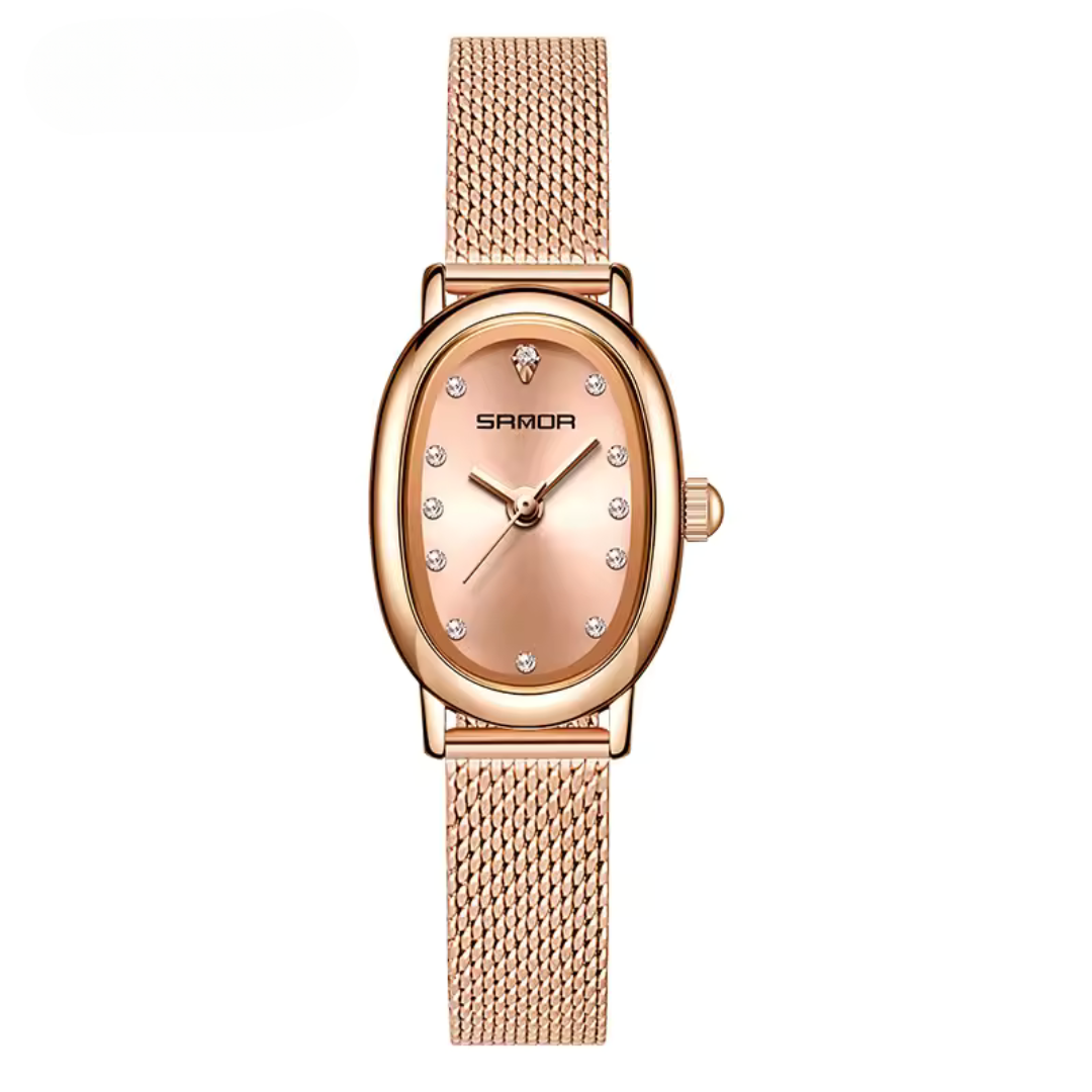 Elegant Oval Vintage Quartz Watch