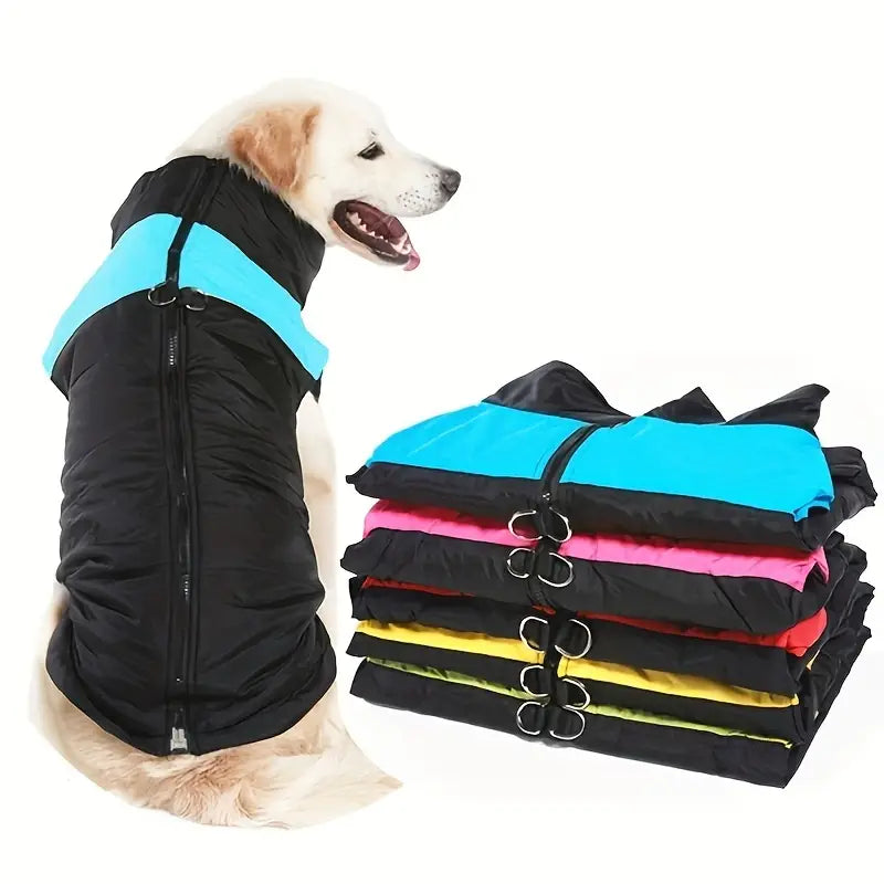 Waterproof Dog Coat with Back Zipper