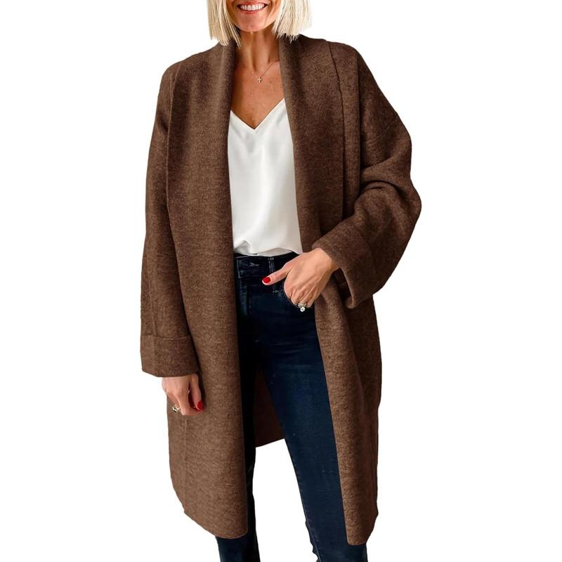 Ultra Cozy Chunky Knit Open-Front Cardigan - Oversized Longline