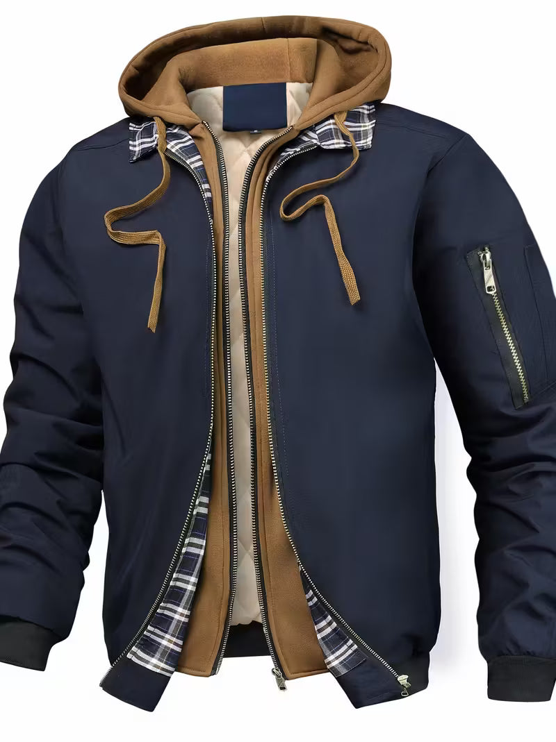 Air Force-Inspired Hooded Jacket