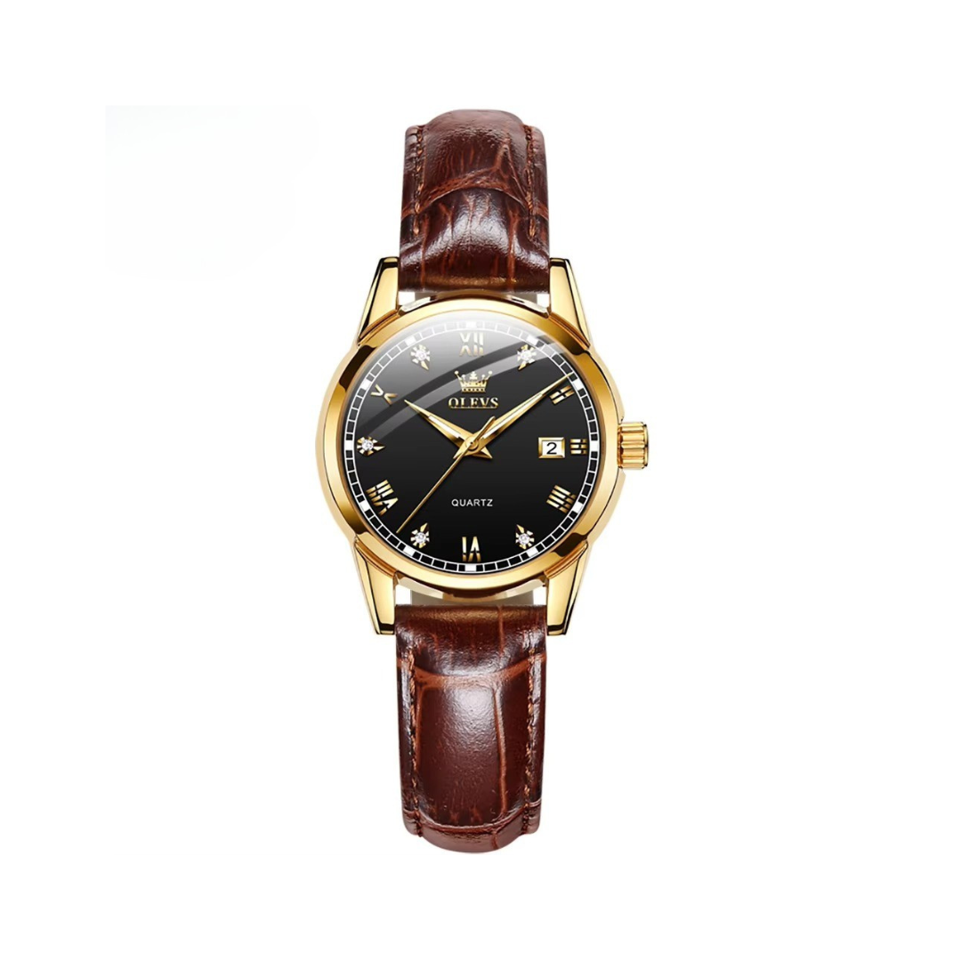Elegant Couple Watch with Business Style and Quartz Analog Movement