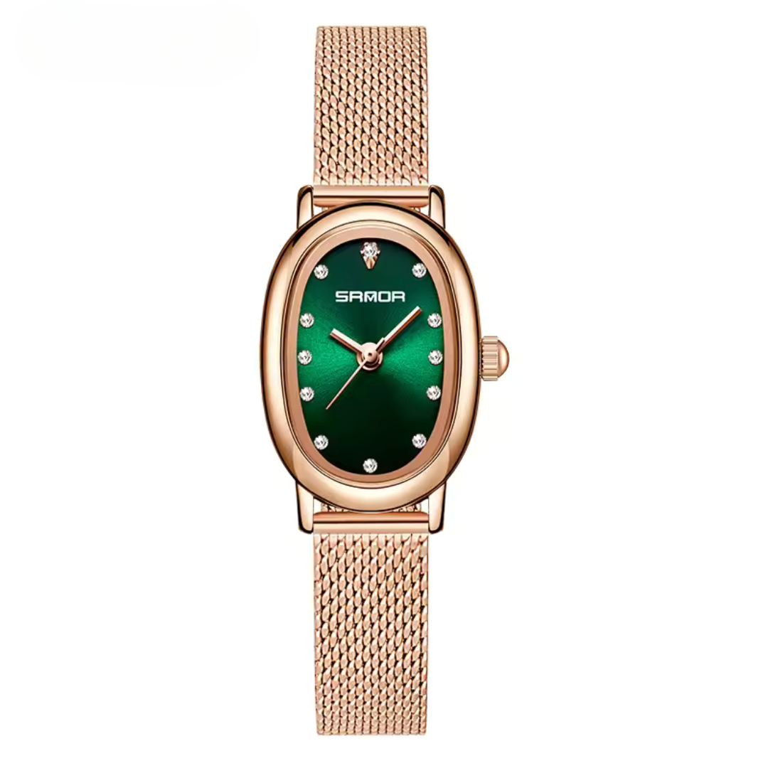 Elegant Oval Vintage Quartz Watch