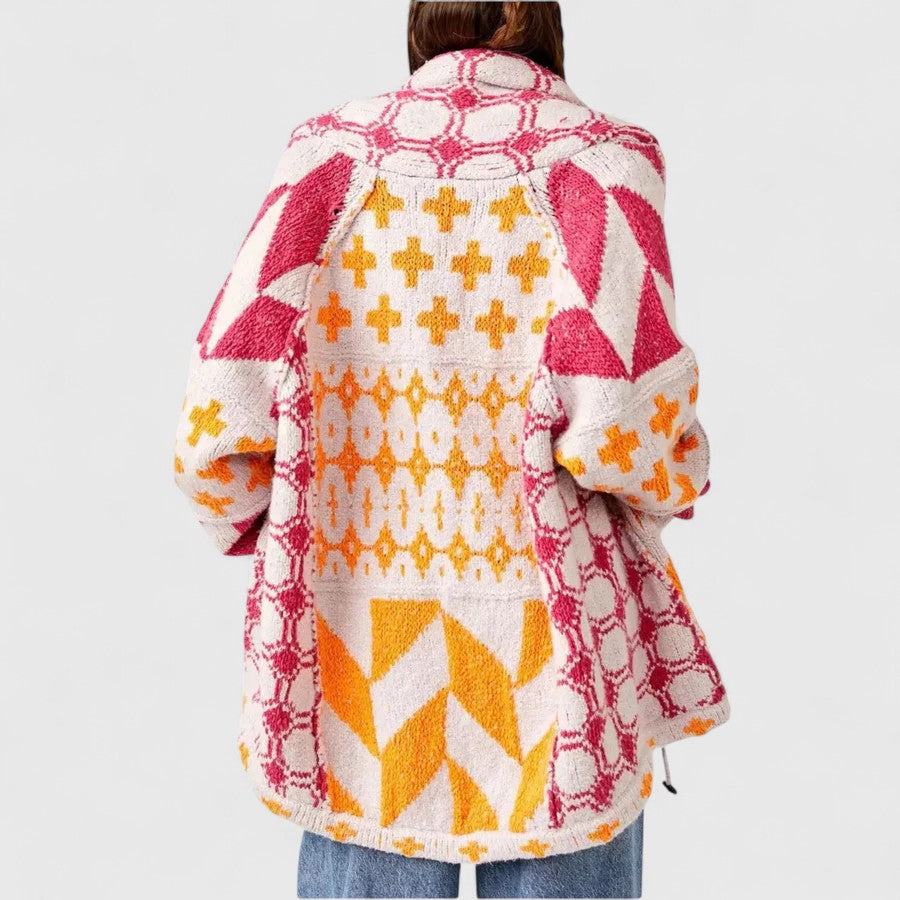 Edith - Elegant Long Sleeve Cardigan for a Comfortable and Sophisticated Look