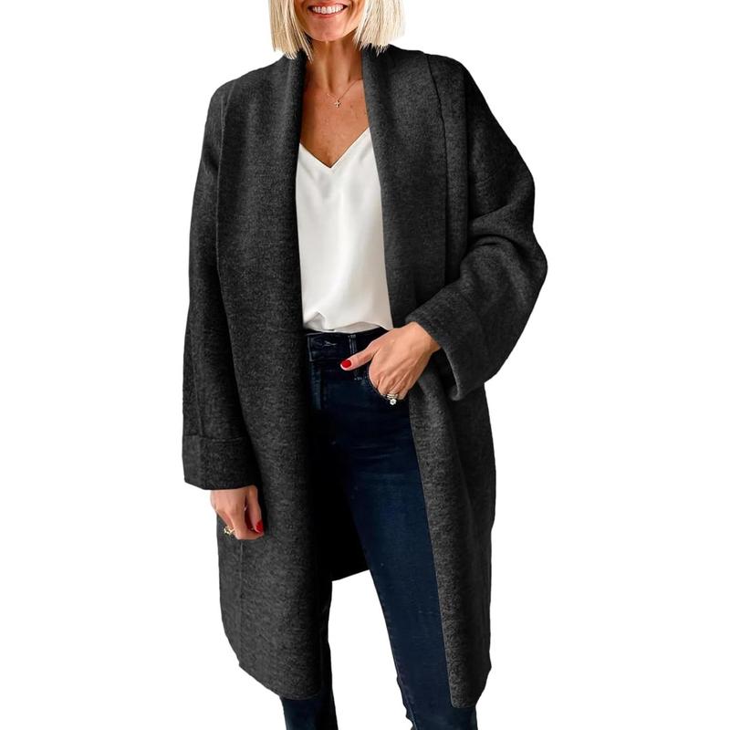 Ultra Cozy Chunky Knit Open-Front Cardigan - Oversized Longline