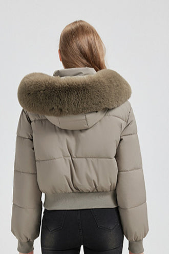 Short Waist Slim Puffer Coat - Stylish & Cozy Winter Outerwear