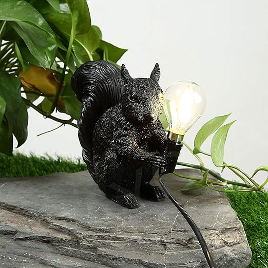 Charming Nordic Designer Table Lamp with Cute Squirrel Design
