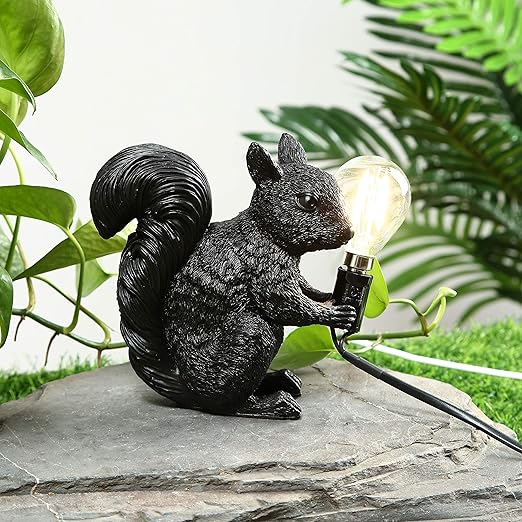 Charming Nordic Designer Table Lamp with Cute Squirrel Design