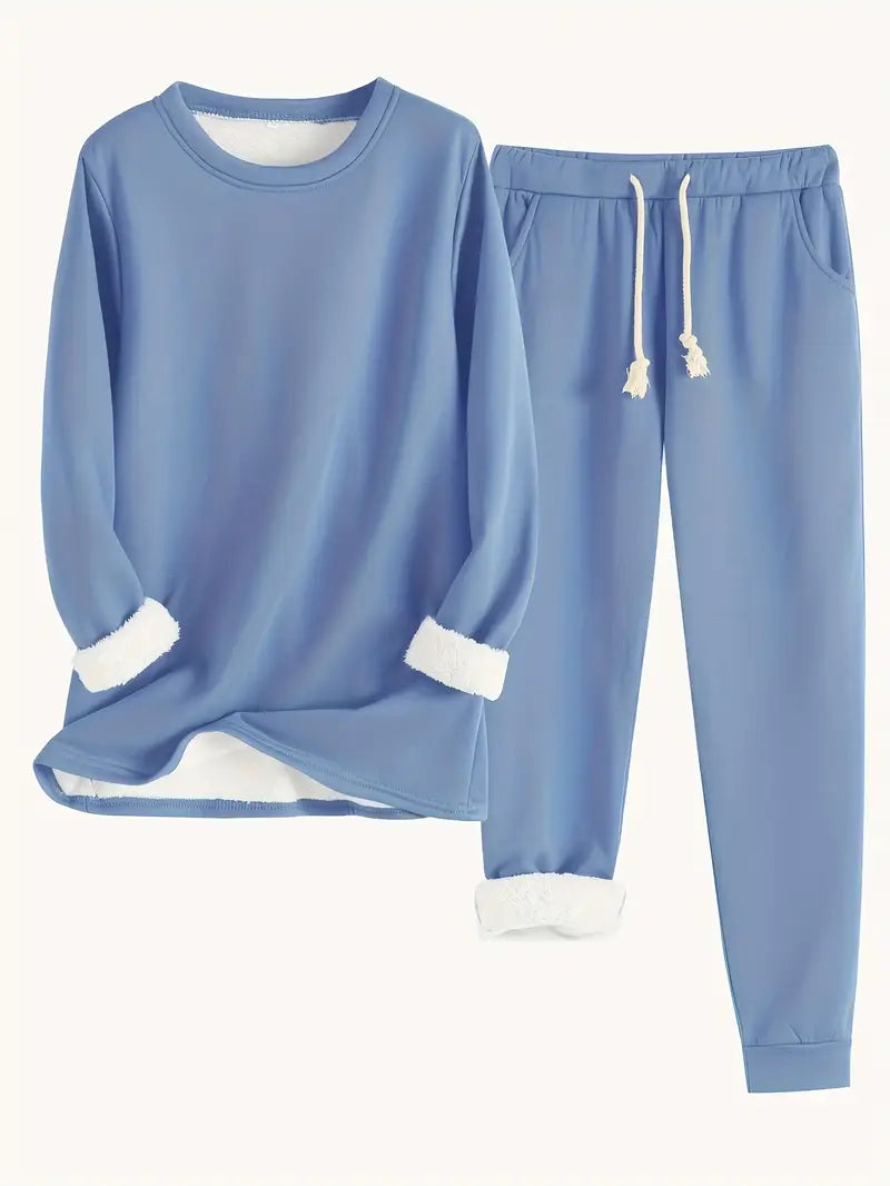 Two-Piece Relaxed and Comfortable Loungewear Set for Home