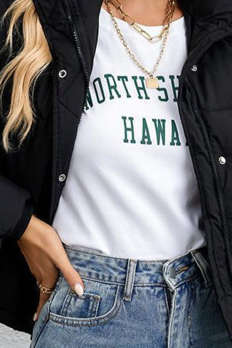 Short Puffer Coat with Stylish Stand Collar