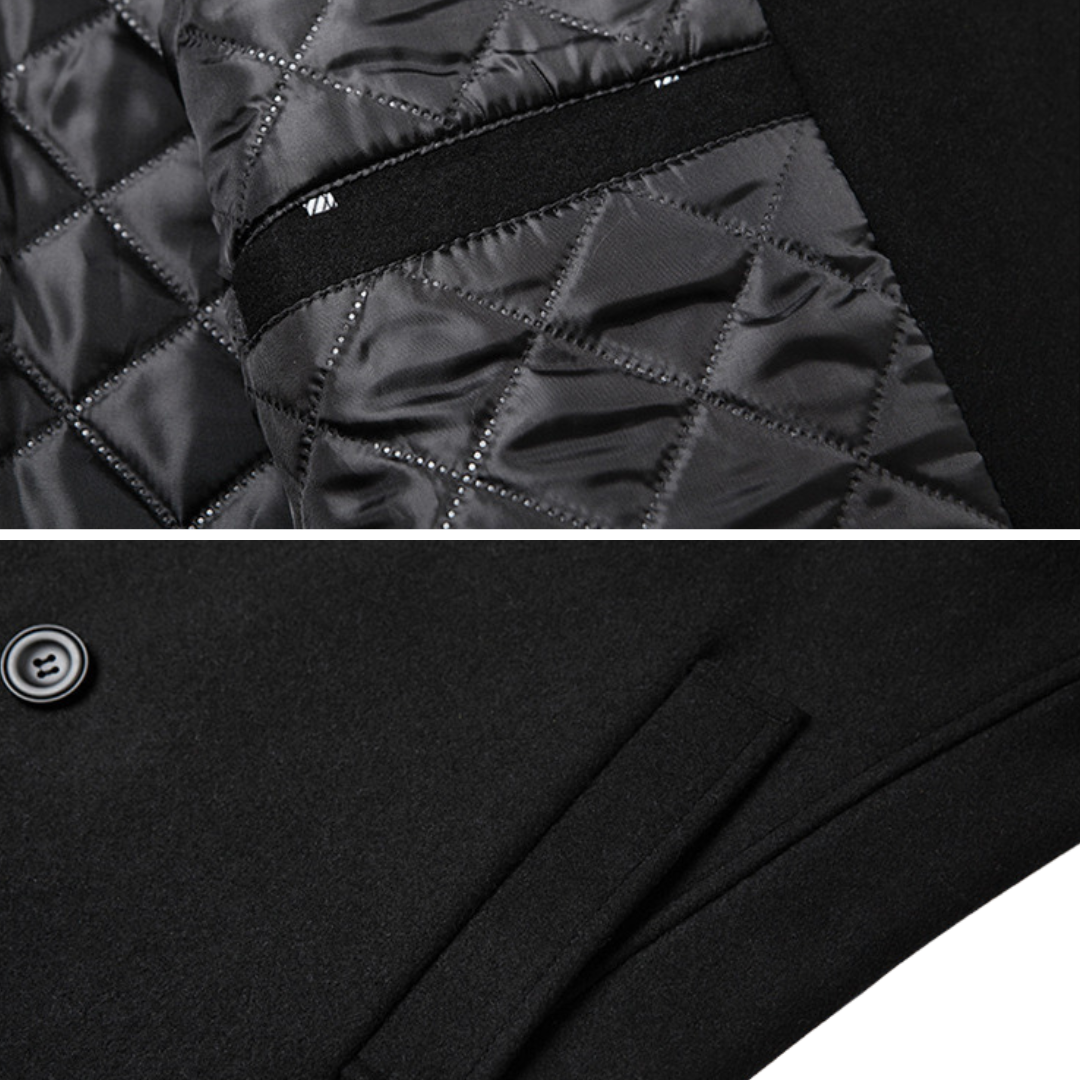 Silvan | Elegant Style Double-Breasted Wool Coat in Premium Wool