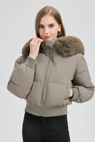 Short Waist Slim Puffer Coat - Stylish & Cozy Winter Outerwear
