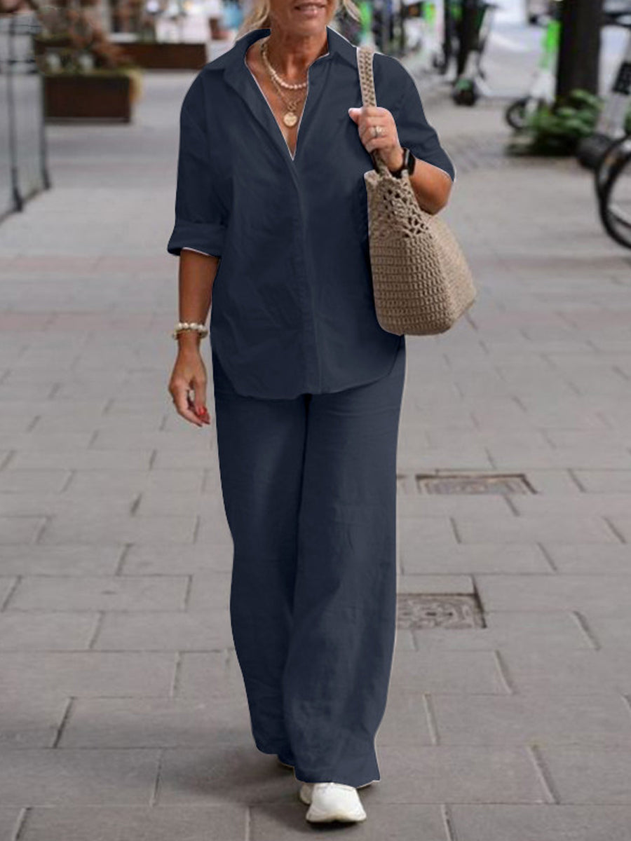 Elegant Minimal Muse Two-Piece Set