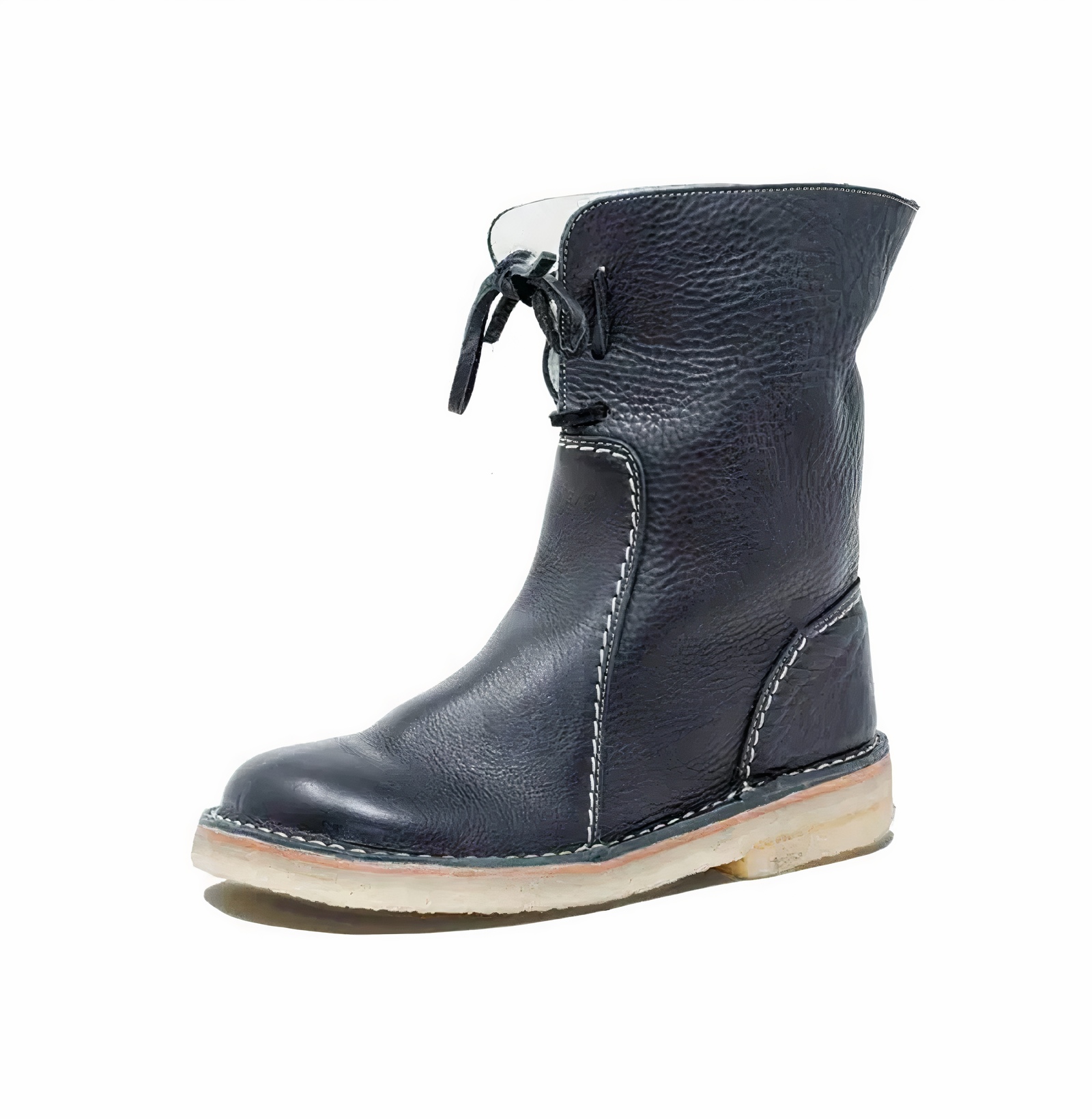 Women's Casual Leather Mid-Calf Boots — Timeless Style and Everyday Comfort