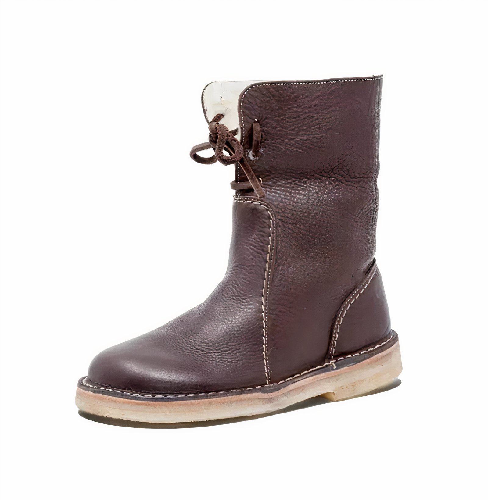 Women's Casual Leather Mid-Calf Boots — Timeless Style and Everyday Comfort