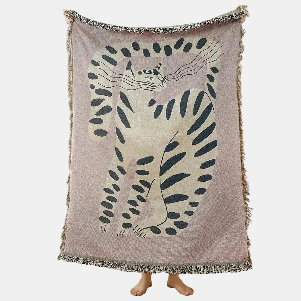 Trendy Woven Wall Tapestry Throw – Modern Home Decor and Stylish Interior Accent