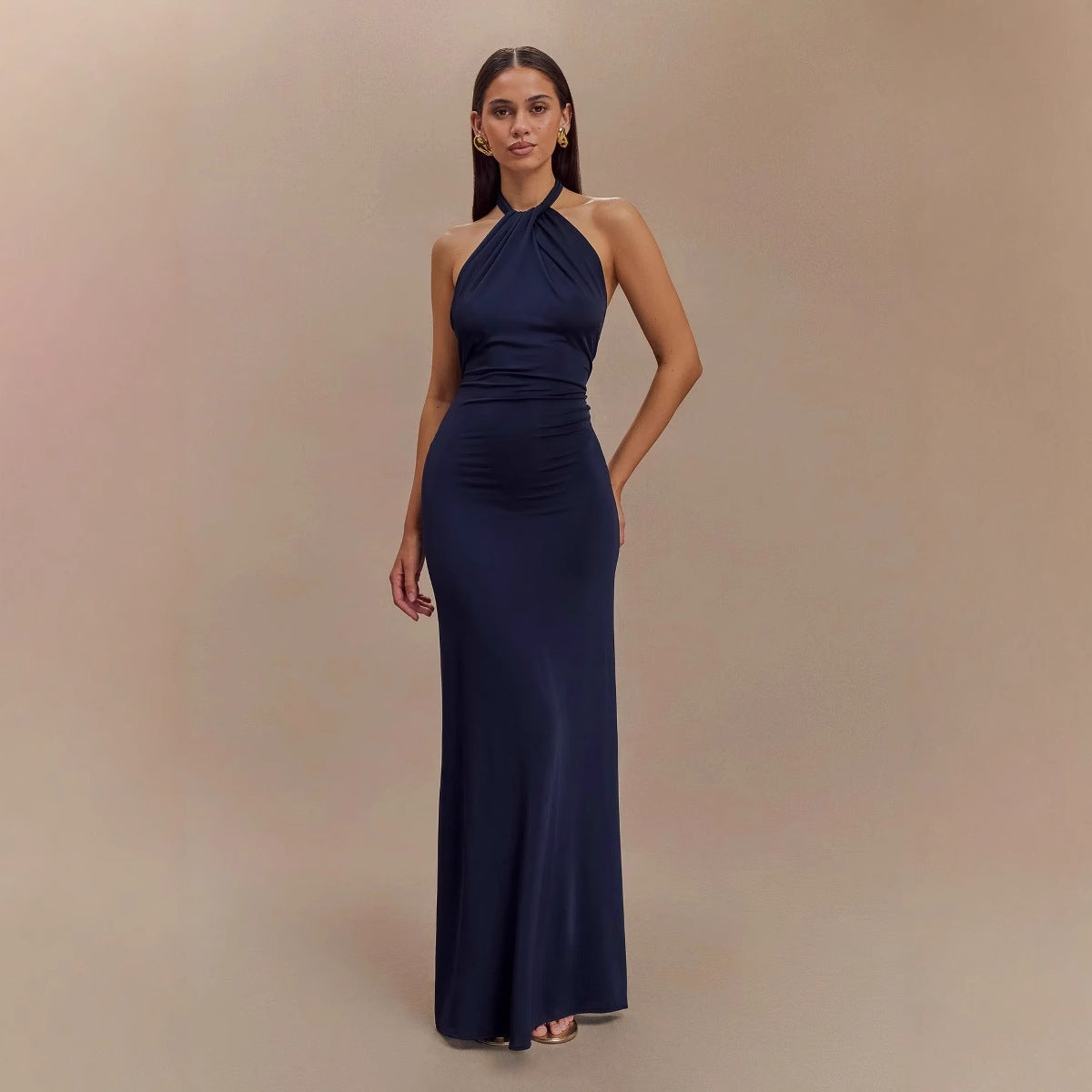 Adrianna | Stunning Maxi Halter Dress for Elegant Evening Looks